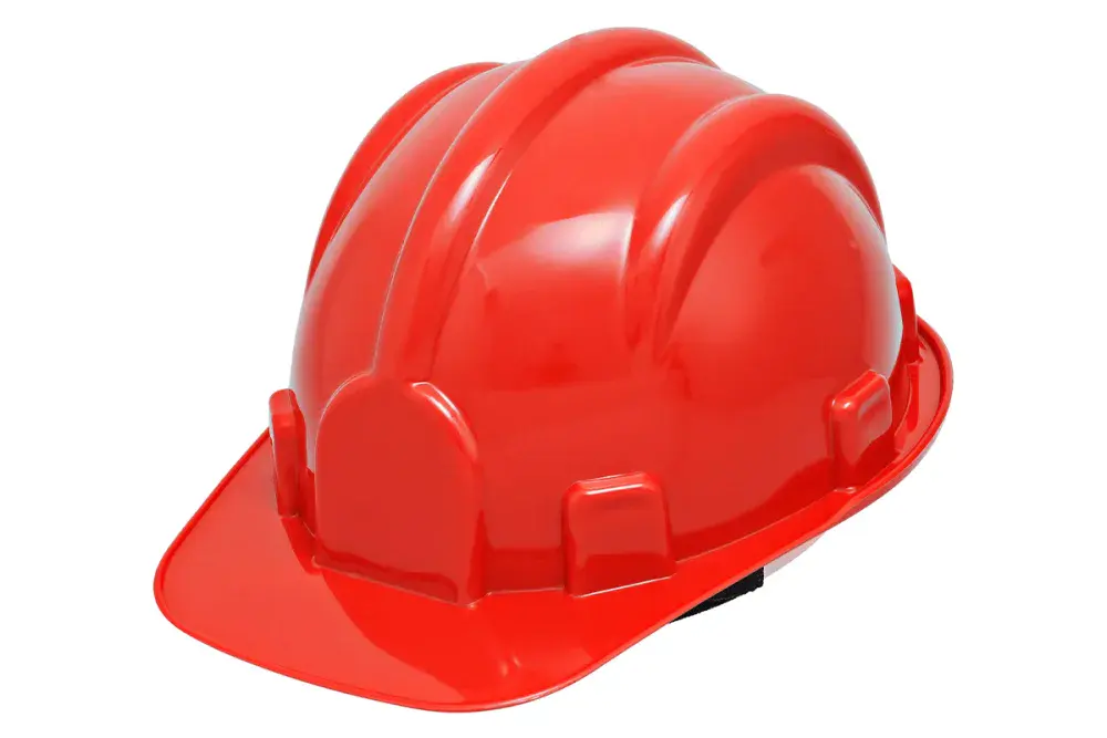 Capacete construção com carneira vermelho delta plus Deltaplus