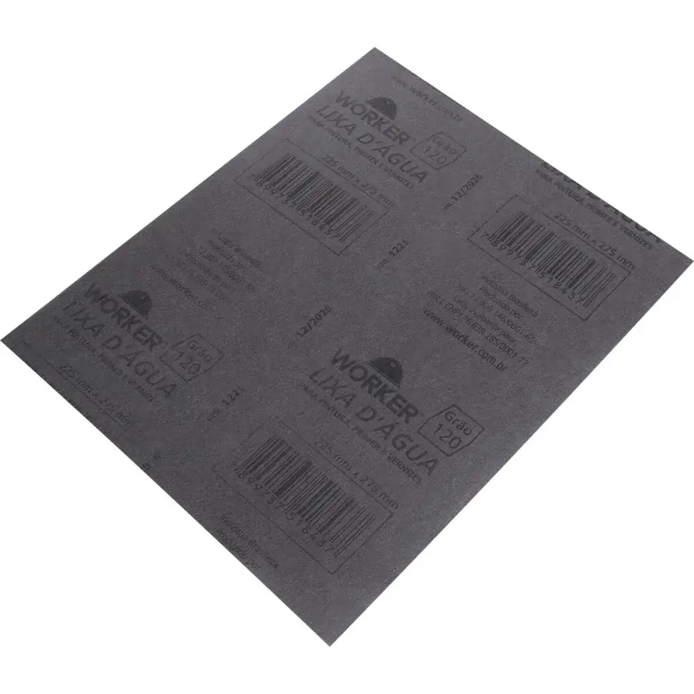 Lixa d água grão 120 225MM x 275MM Worker — fotografia 4
