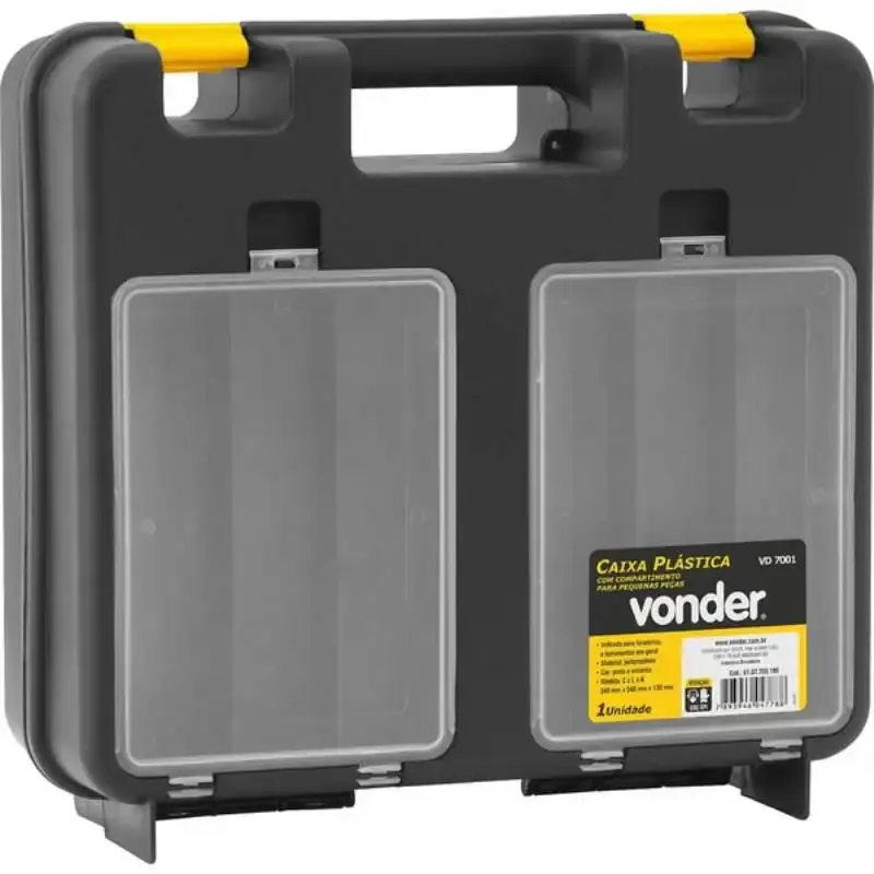 Caixa Plástica 14 POL para Furadeira 34 x 34 x 13 CM VD 7001 VONDER — fotografia de referência
