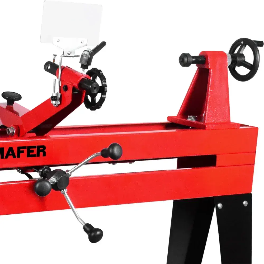Torno para madeira copiador 1000MM 550W bivolt Bumafer — fotografia 11
