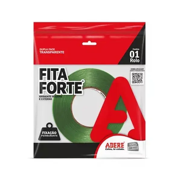 Fita forte - dupla face transparente 12MMX20M Adere — fotografia 3