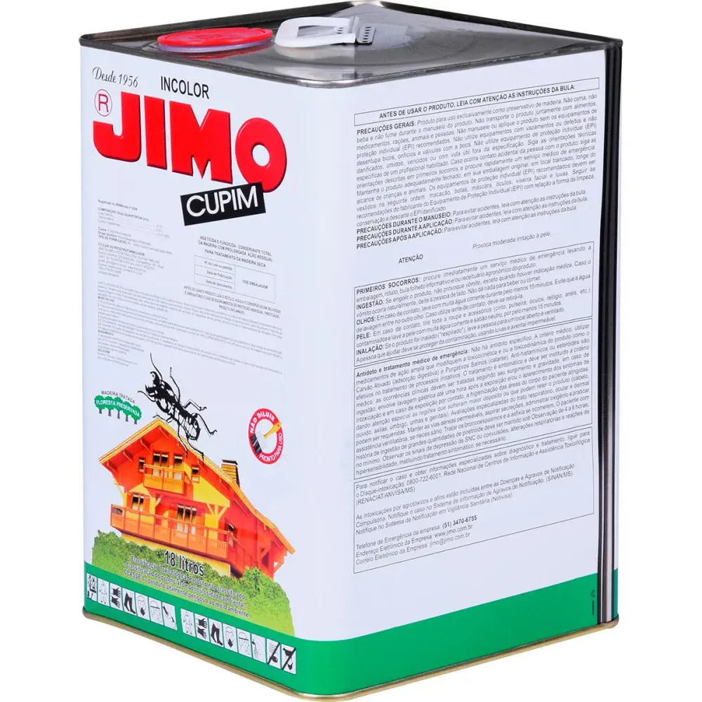 Inseticida jimo cupim incolor 18L - base solvente - jimo quimica — fotografia 4
