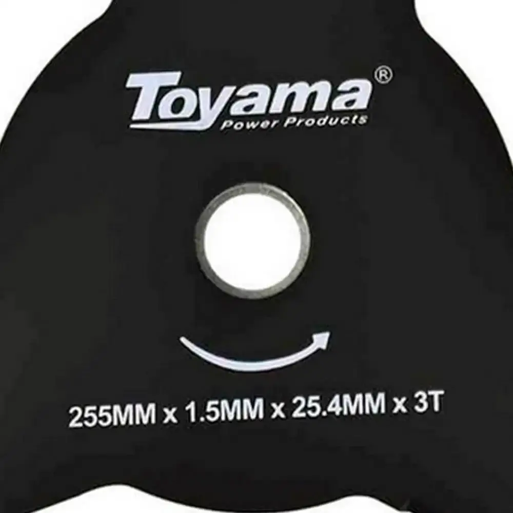 Lâmina para roçadeira 3 pontas 255MM x 1,5MM x 25,4MM Toyama — fotografia 5