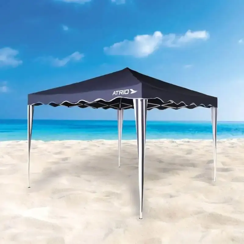 Tenda Gazebo Azul Atrio em Poliéster 3 x 3 Metros Dobrável ES363 MULTILASER — fotografia 3