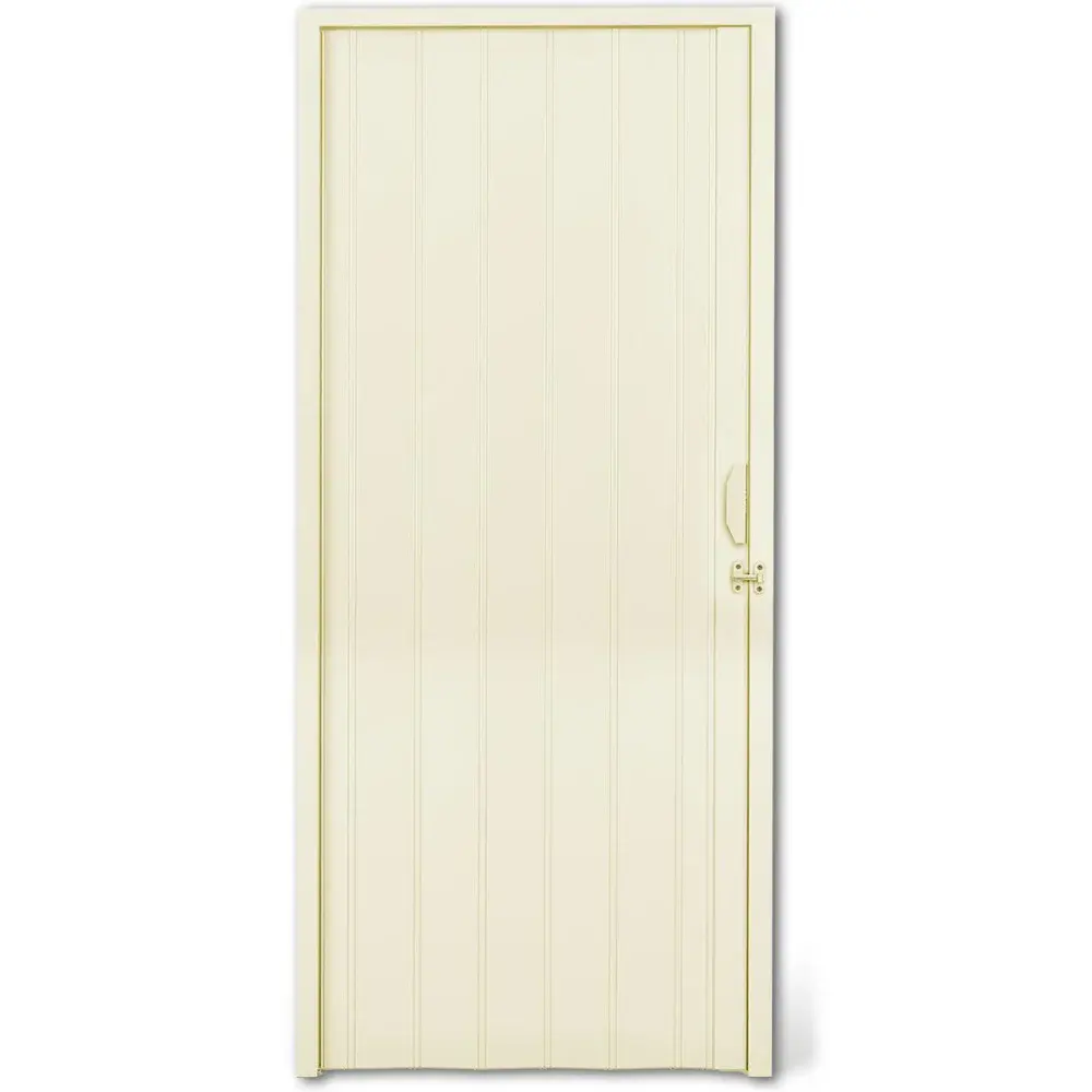 Porta sanfonada pvc 2,10M x 90CM bege Kala — fotografia de referência