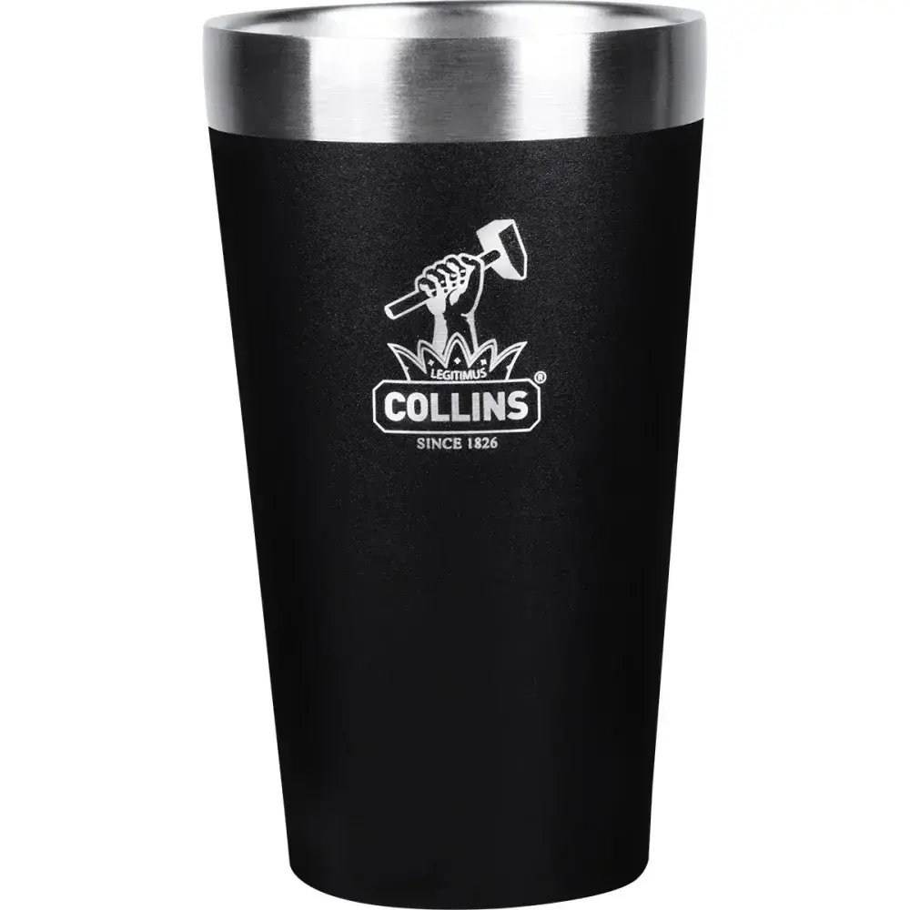 Copo térmico sem tampa em aço inoxidável preto 473ML Collins — fotografia 8