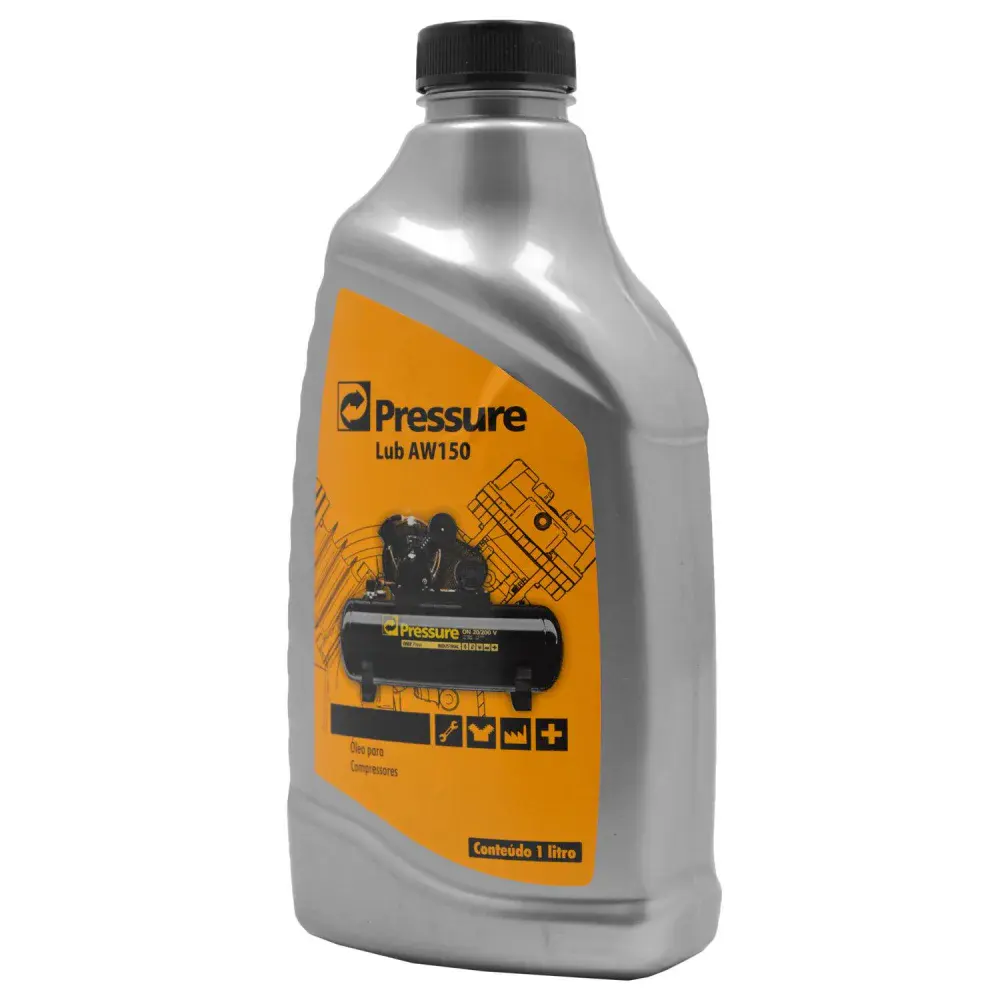Óleo para compressores de ar tipo pistão 1 litro lub AW150 Pressure — fotografia 4