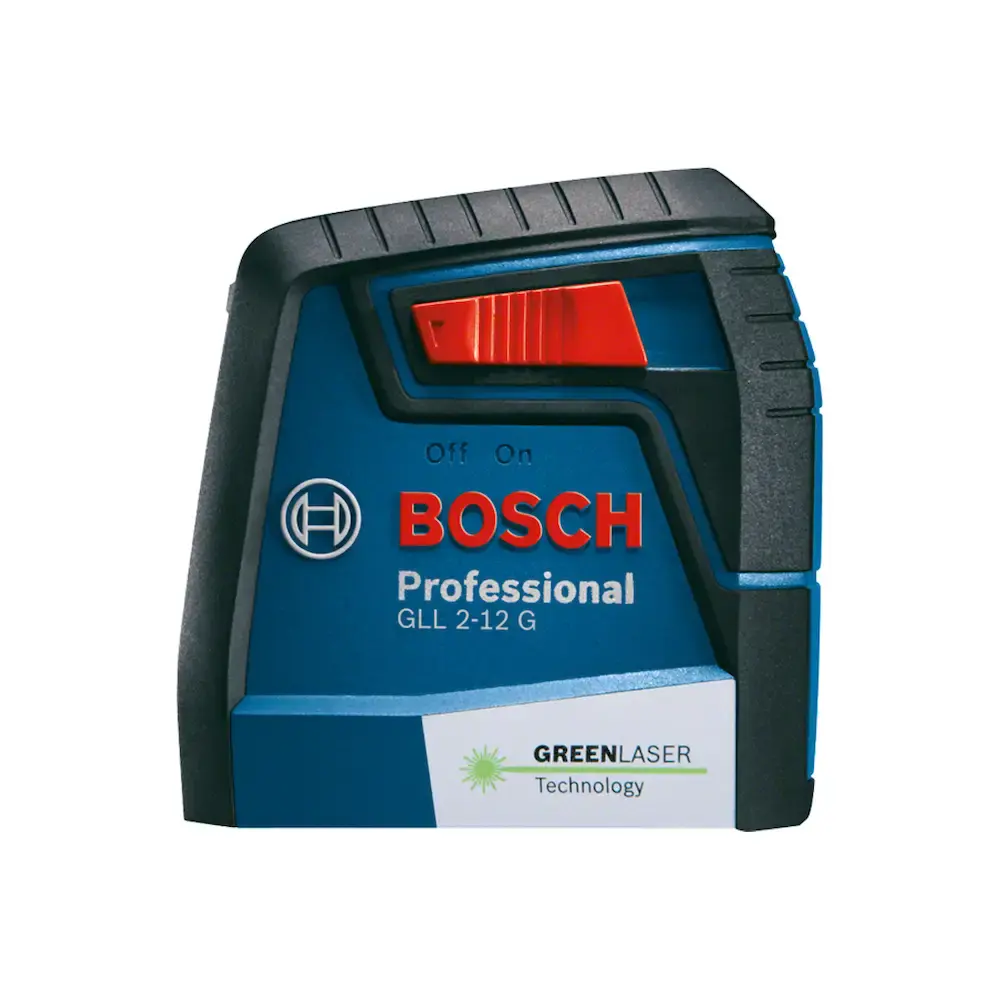 Nível Laser Verde Bosch GLL 2-12 G Alcance 12 metros com Suporte — fotografia 3