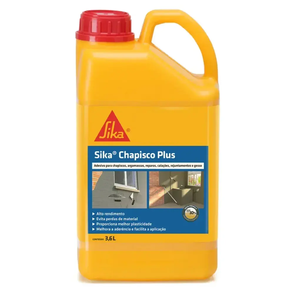 Sika chapisco plus adesivo sintético 3,6L Sika — fotografia 2