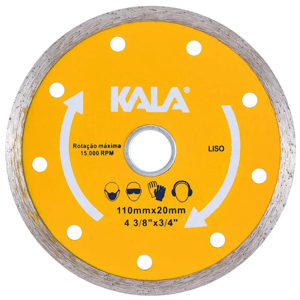 Disco diamantado liso 4.3/8MM 15000RPM Kala — fotografia de referência