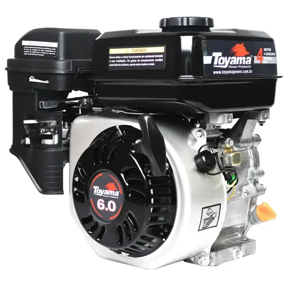 Motor gasolina ohv 4TEMPOS refrigerado ar 6,0 hp TE60 Toyama — fotografia 5