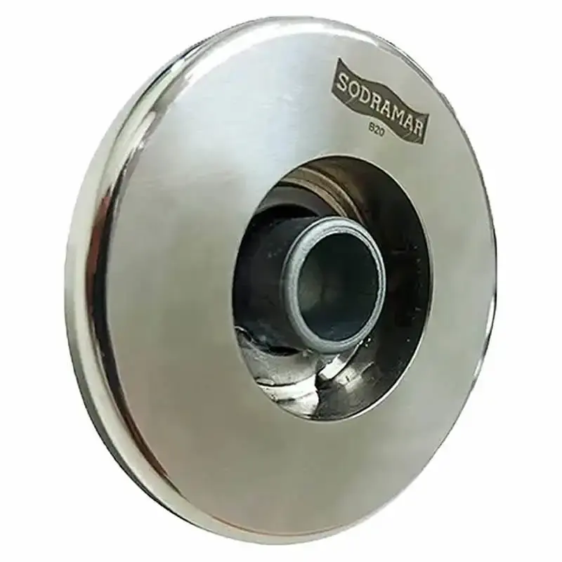 Dispositivo de hidromassagem em aço inox para piscinas kit 2 peças Sodramar — fotografia 2