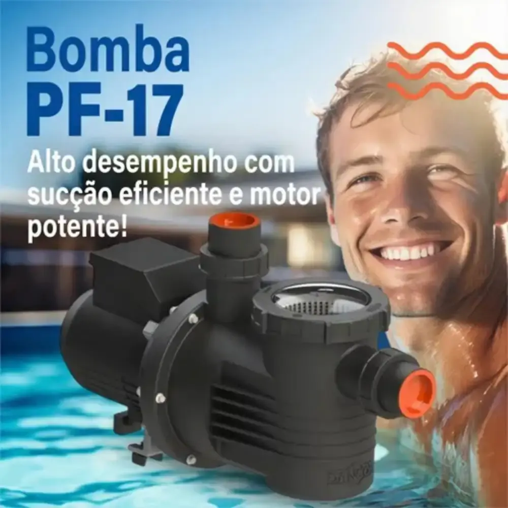 Bomba para piscina cascata e hidromassagem 2 CV monofásica PF-17 m Dancor — fotografia 5