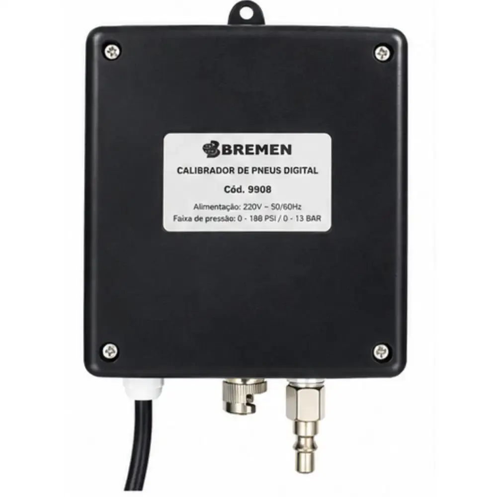 Calibrador digital para pneus 188 PSI display LED 220V Bremen — fotografia 3