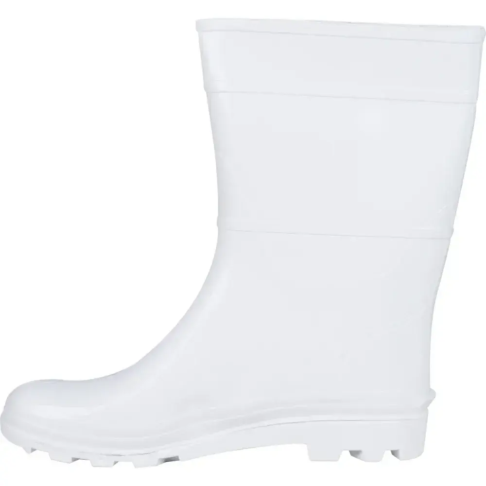 Bota pvc branca nr 40 cano médio com forro Kala — fotografia 8