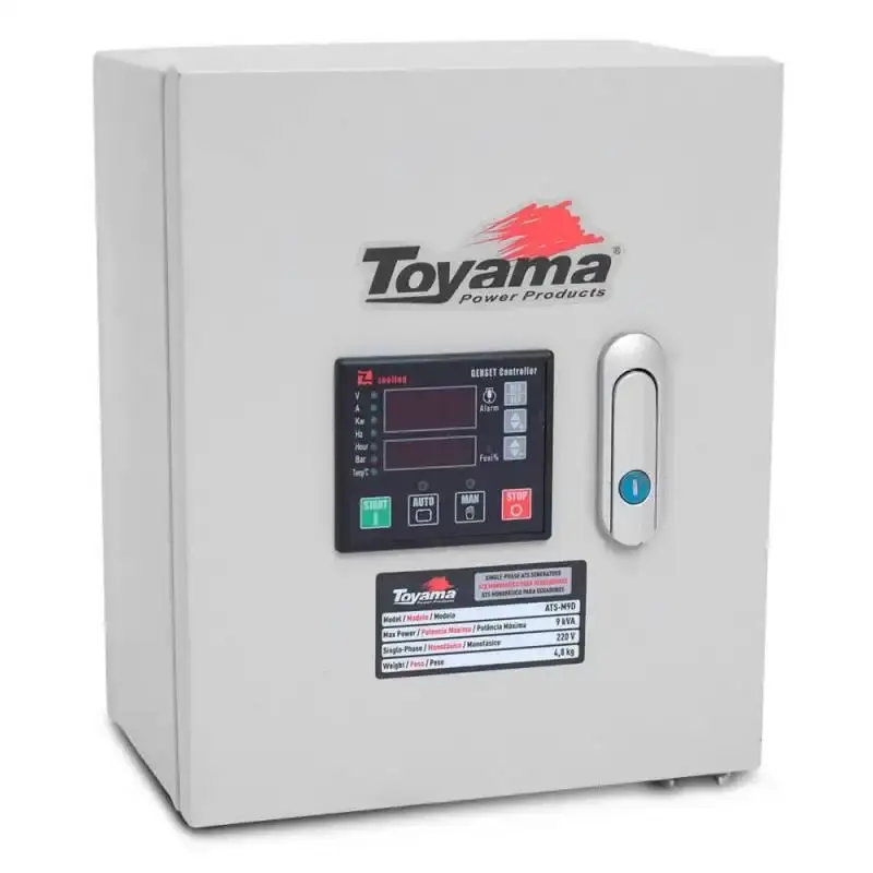 Painel ATS de transferência para geradores a diesel trifásico 257-012 Toyama — fotografia de referência