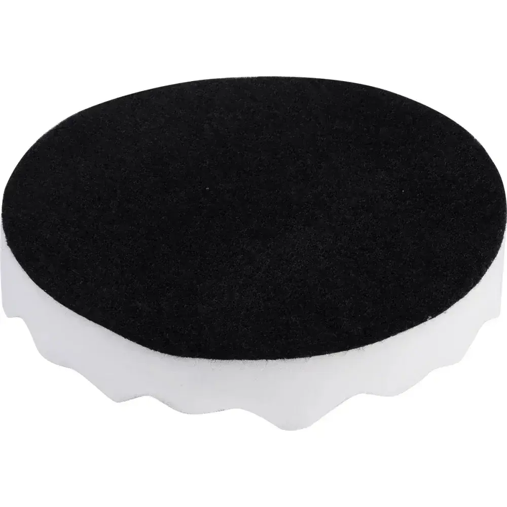 Boina de espuma para refino automotivo 165MM branca Worker — fotografia 9
