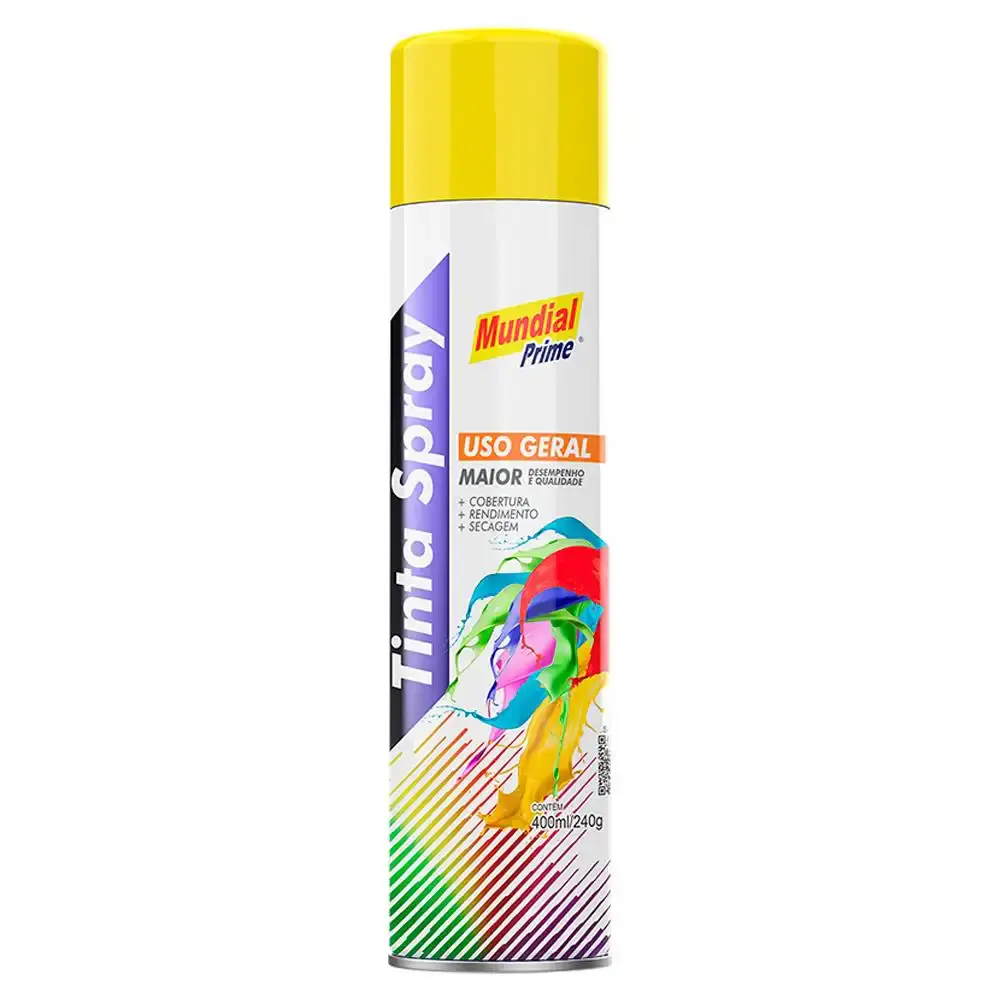 Tinta spray 400 ML mundial prime Vermelho — fotografia 4