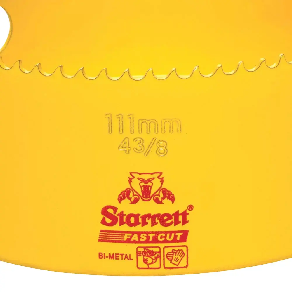 Serra copo fast cut bi-metal 4.3/8 FCH438-G Starrett — fotografia 4
