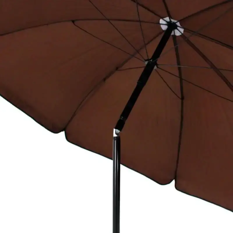Conjunto miami para jardim com 4 cadeiras mesa e guarda-sol marrom 85200 BEL — fotografia 3