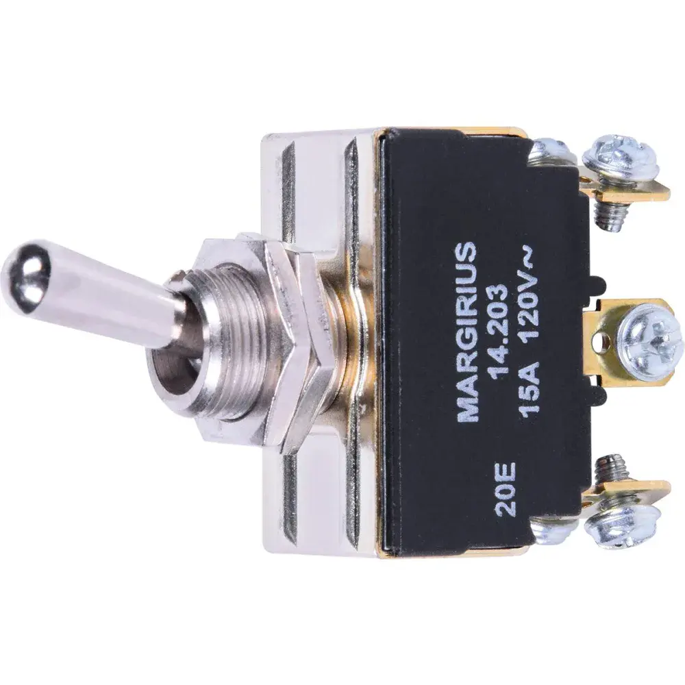 Interruptor metálico ldl bivolt 15A 5 peç Margirius