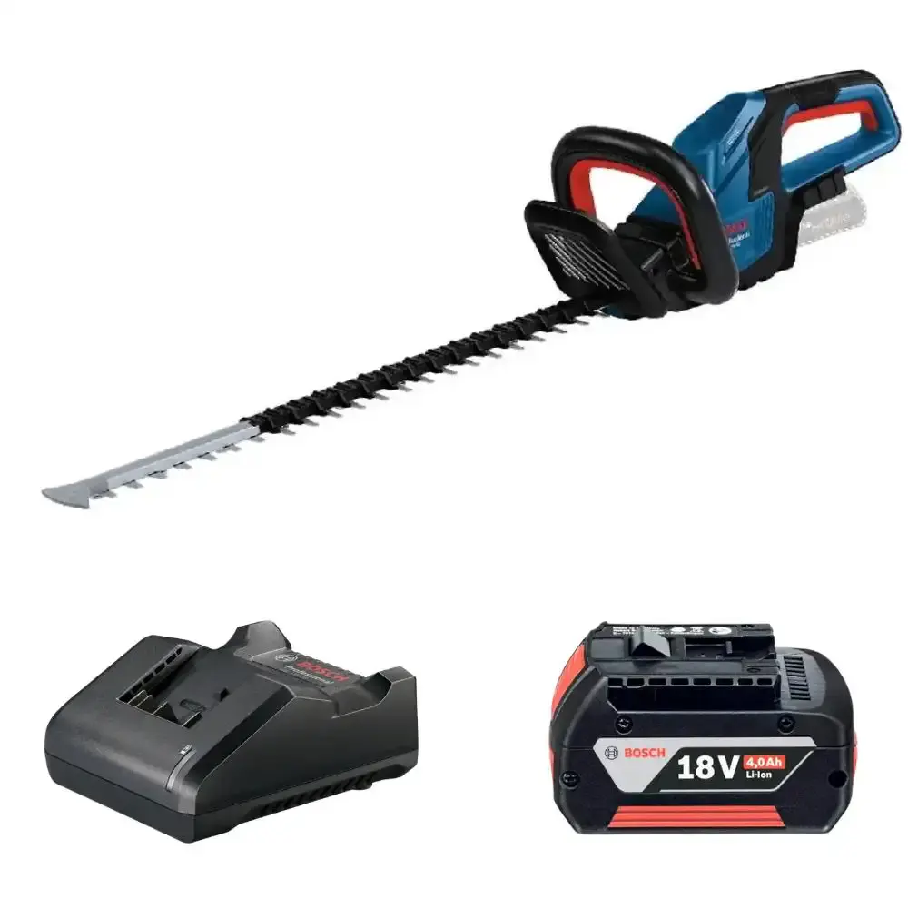 Aparador de cerca viva 18V GHE 60 + bateria + carregador Bosch