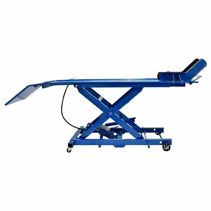 Elevador rampa hidropneumático com rodas para motos 350KG 8820 Bremen — fotografia 2