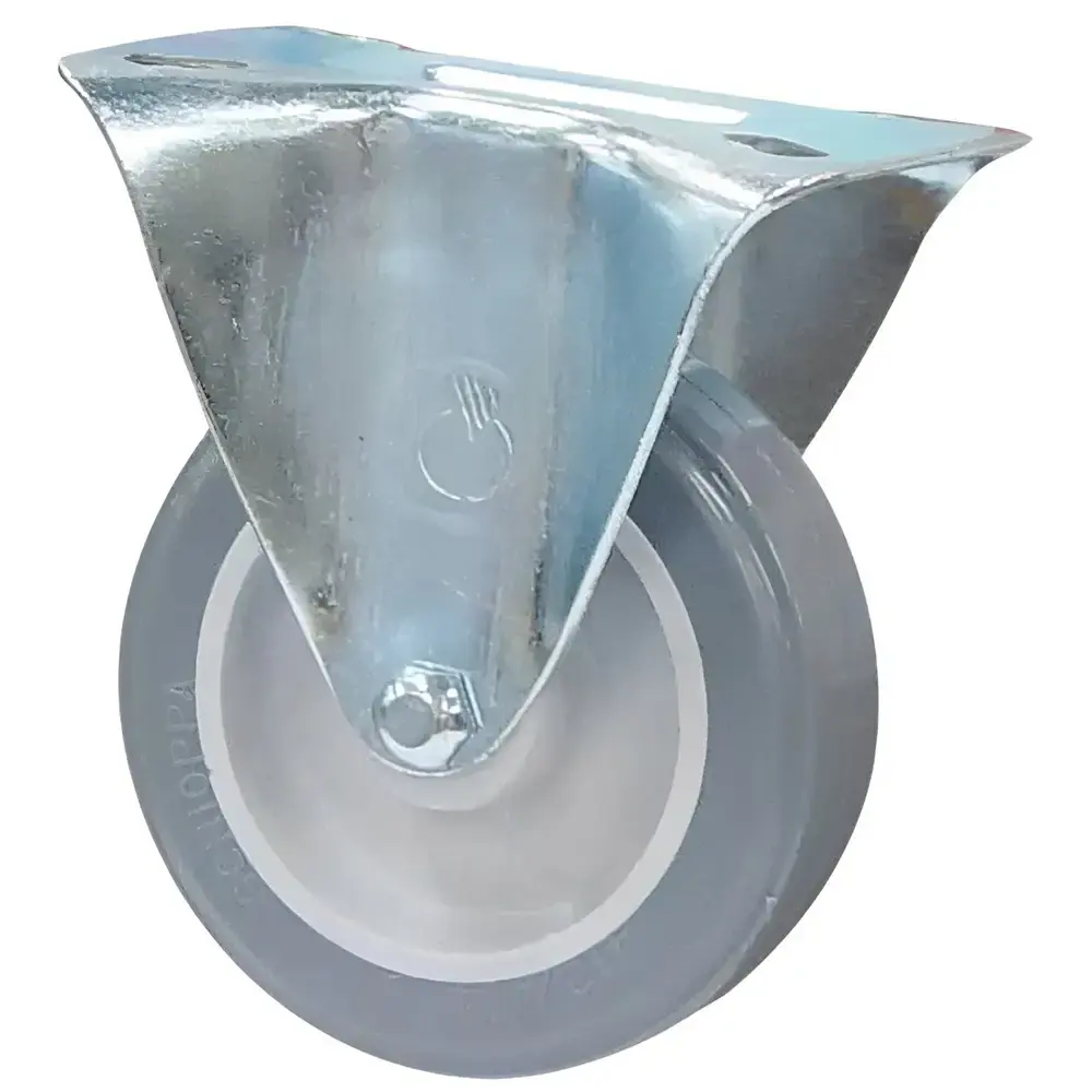 Rodizio 4 POL Fixo Com Placa até 80Kg 310 FL 412 NP SCHIOPPA
