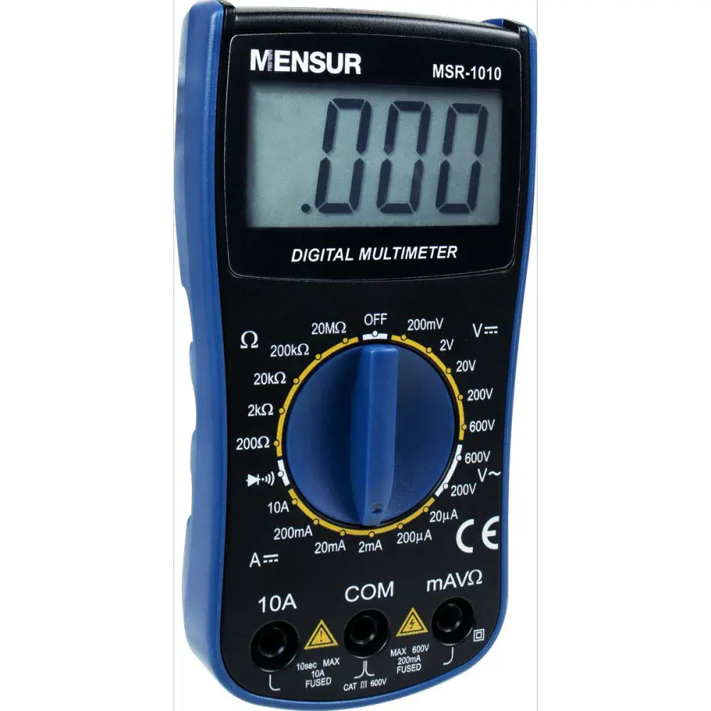 Multímetro digital MSR-1010 cat iii 600V da Mensur — fotografia 4