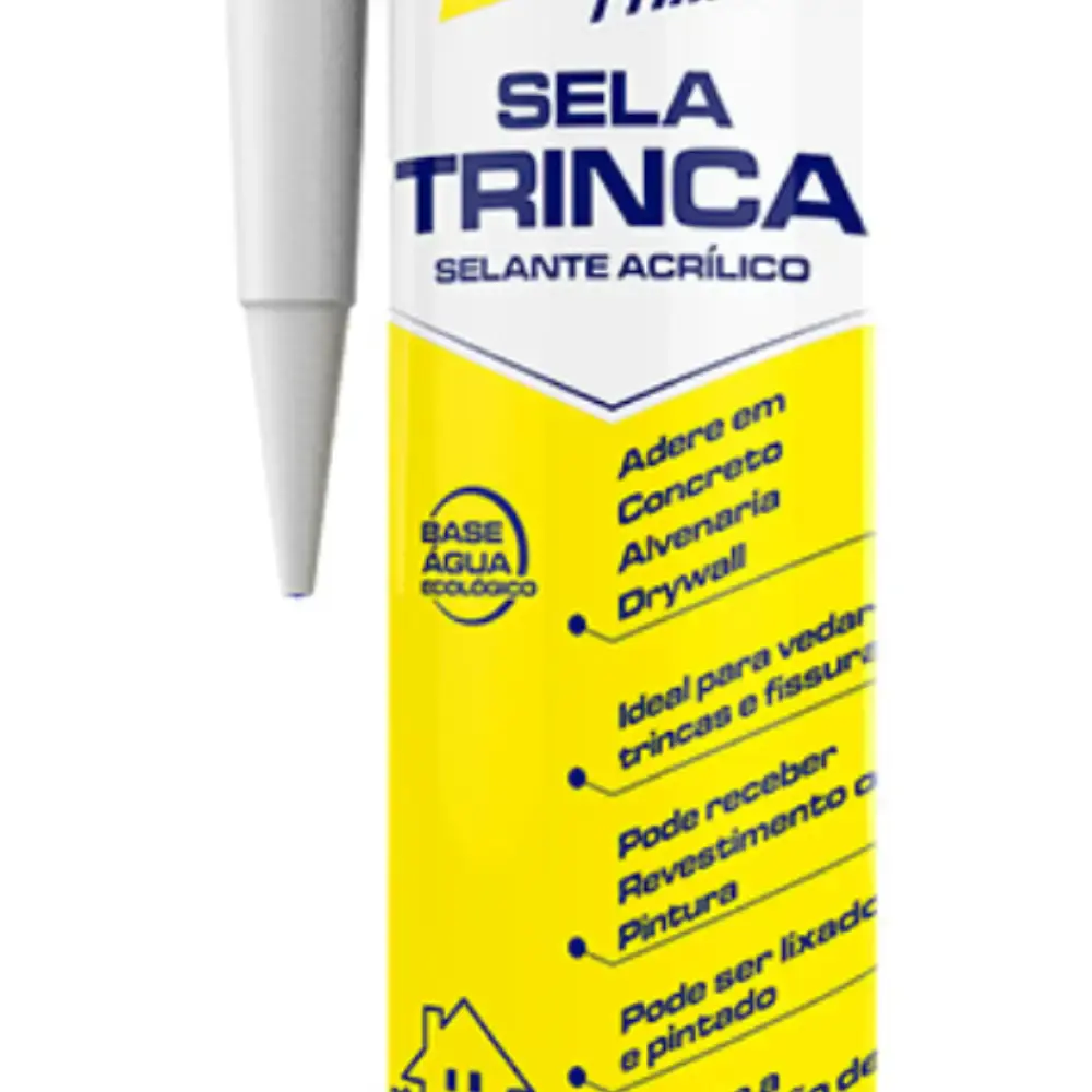 Sela Trinca Adesivo Vedante Acrílico 450 g Branco MUNDIAL PRIME — fotografia 2