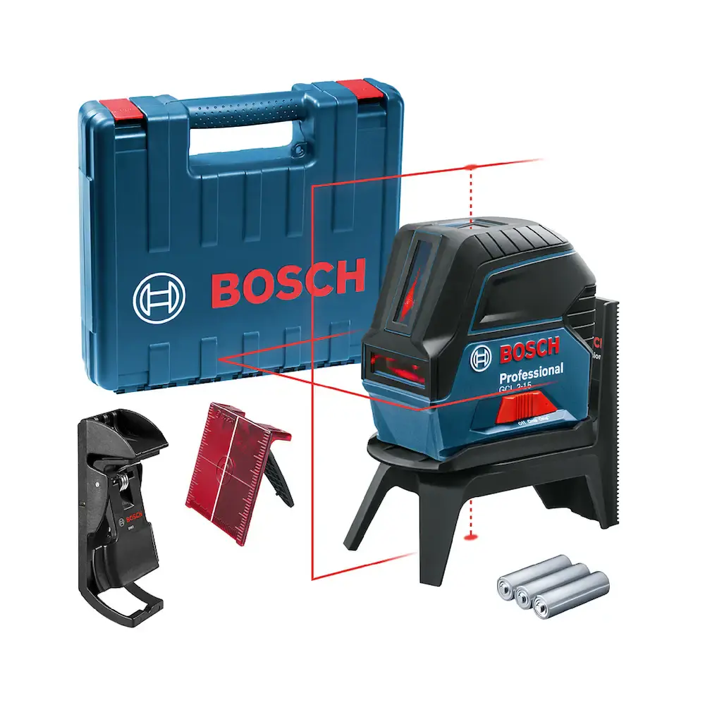 Nível a laser 15 metros com prumo e suporte GCL 2-15 Bosch