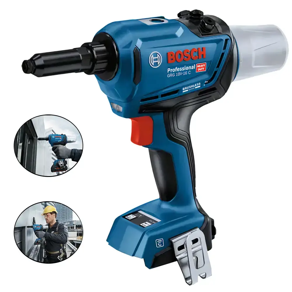 Rebitador à bateria 18V brushless GRG 18V-16C sem bateria e sem carregador Bosch — fotografia 2