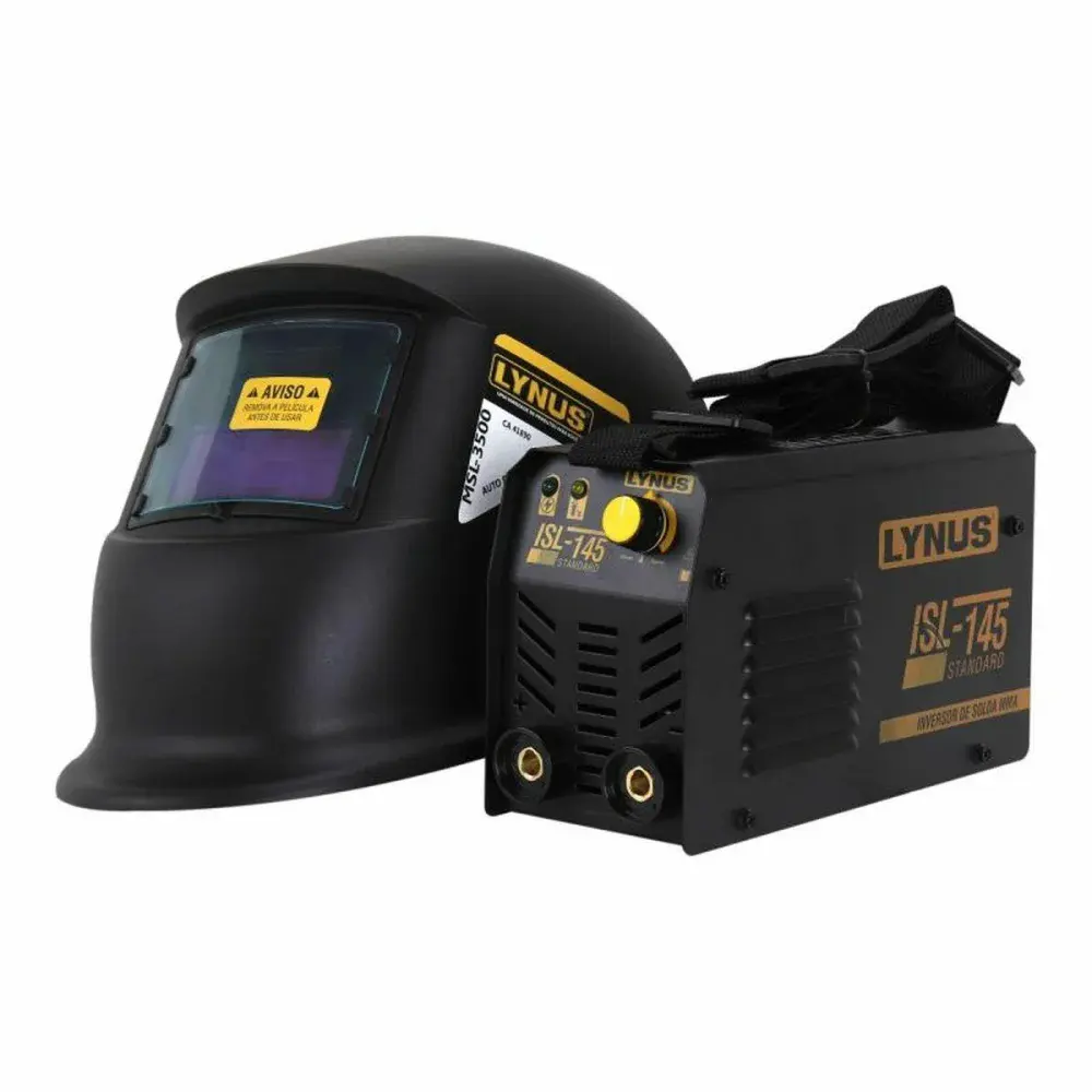 Kit inversora solda com máscara 100A 220V LISL-145 Lynus — fotografia 2