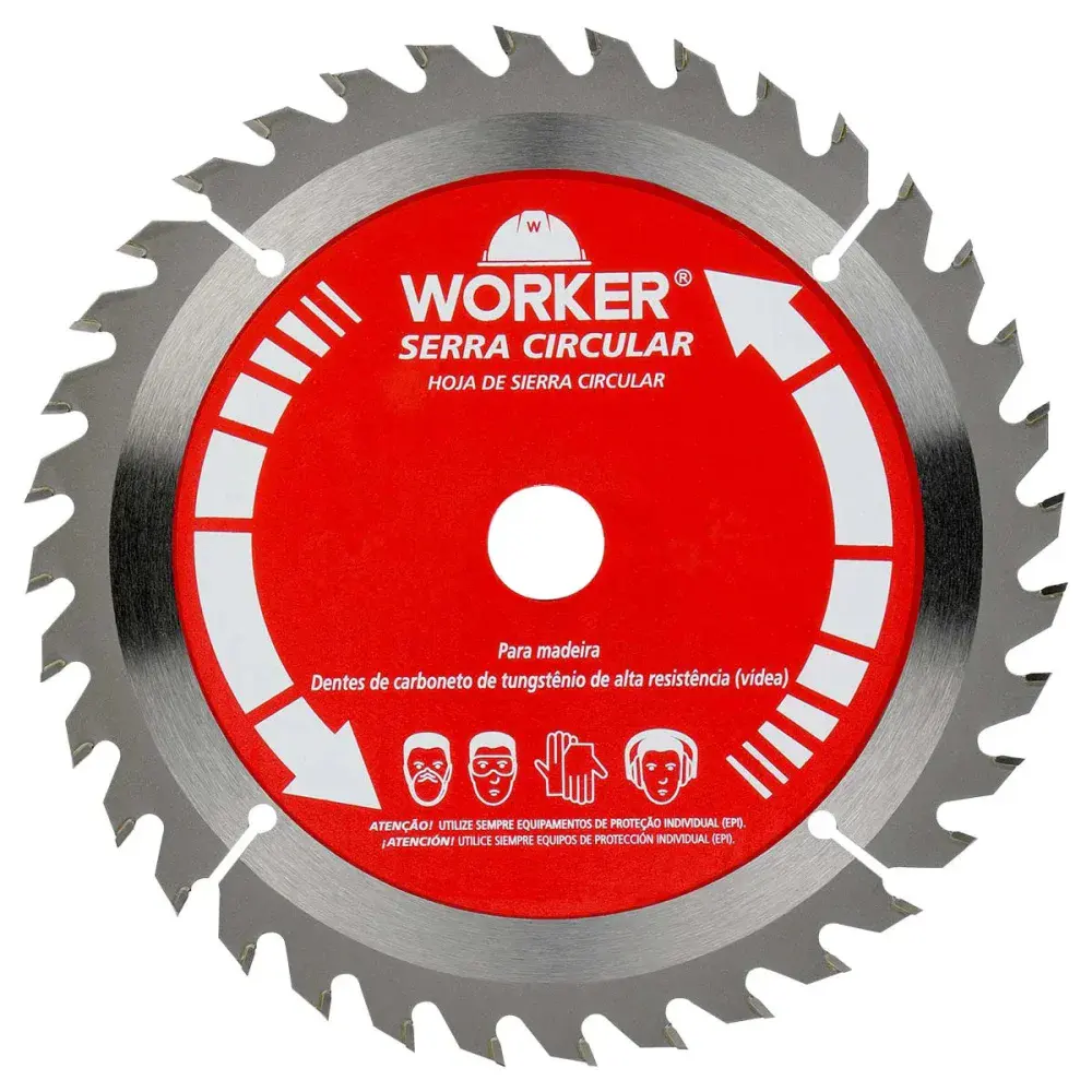Disco de serra widea 7.1/4 36 dentes 20MM Worker — fotografia 7