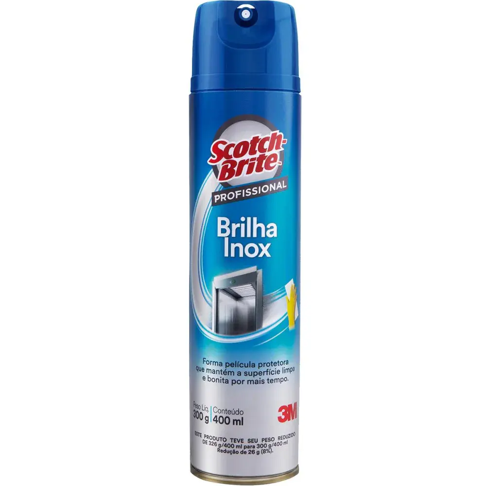 Brilha inox Scothbrite limpeza inox 400ML