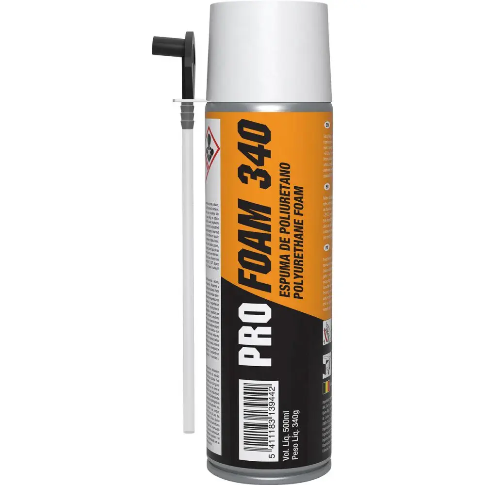 Espuma expansiva de pu pro foam 340 500ML da Soudal