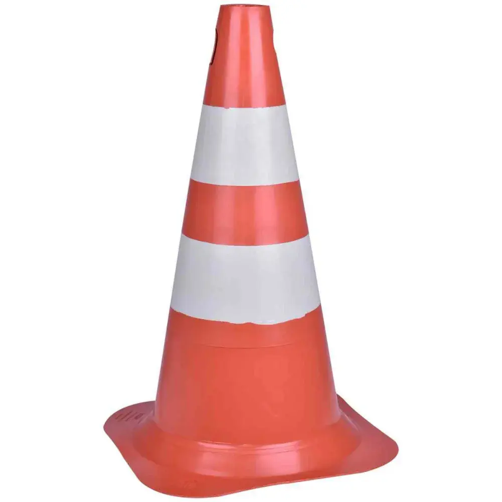 Cone de sinalização refletivo 75CM laranja Plastcor — fotografia 3