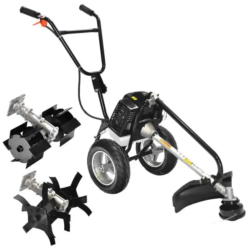 Motocultivador gasolina 1,7 HP 2T 63 CC moto-roçadeira multifunção ZT630 Zmax