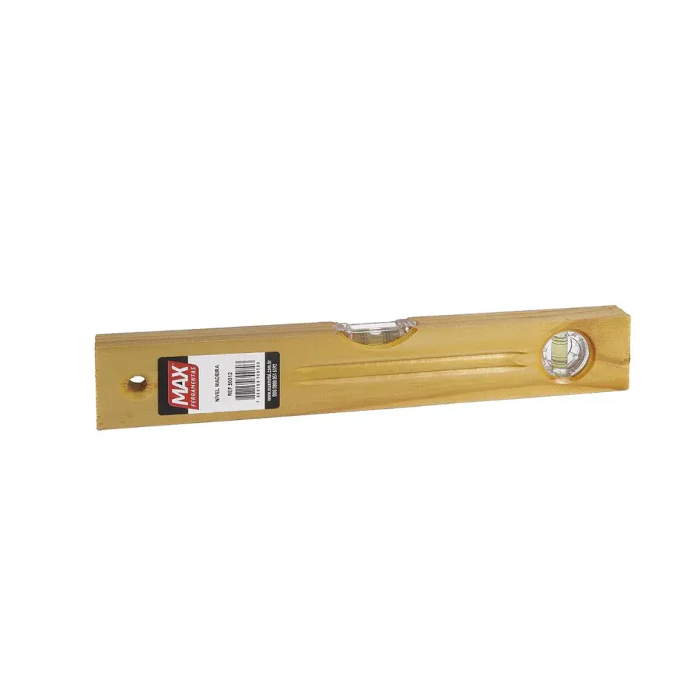 Nível madeira max metalúrgica s/ verniz 16 40,6CM
