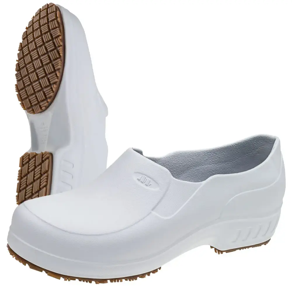 Sapato ocupacional antiderrapante impermeável enfermagem cozinha hospital 101FCLEAN br-sc | 700460 branco Marluvas