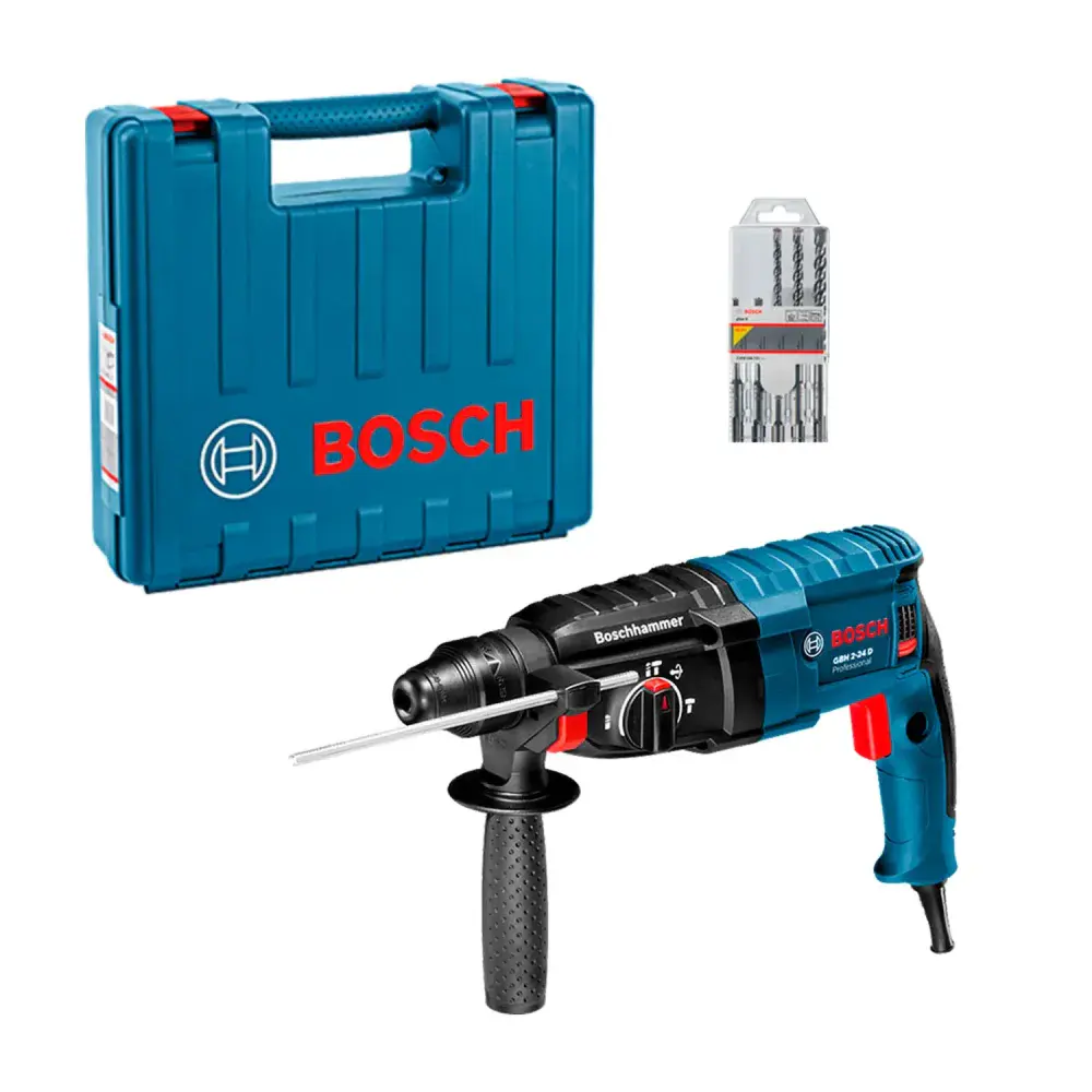 Martelete perfurador GBH2-24D com 5 brocas 127V Bosch — fotografia 9