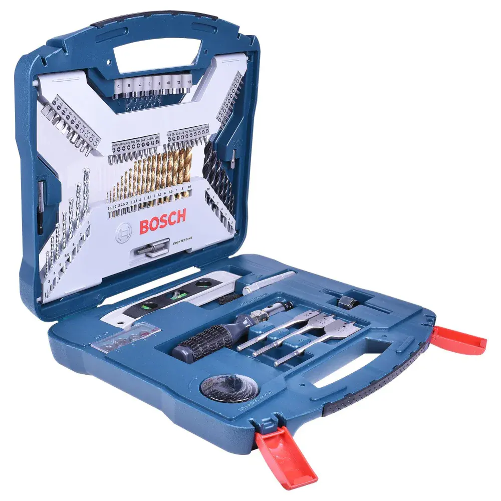 Jogo de brocas e bits titanium x-line com 100 peç Bosch — fotografia 3