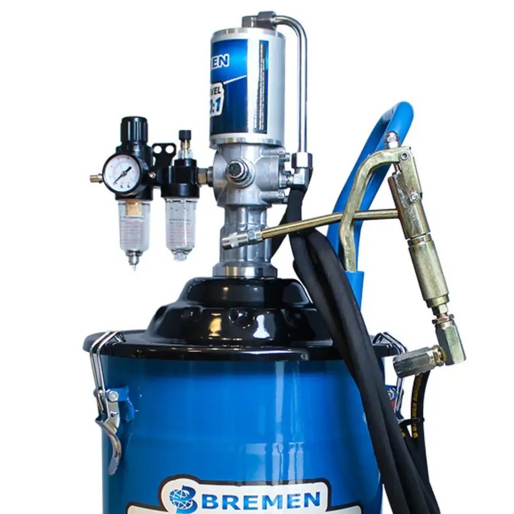 Bomba propulsora pneumática móvel para graxa 20KG 8596 Bremen — fotografia 5