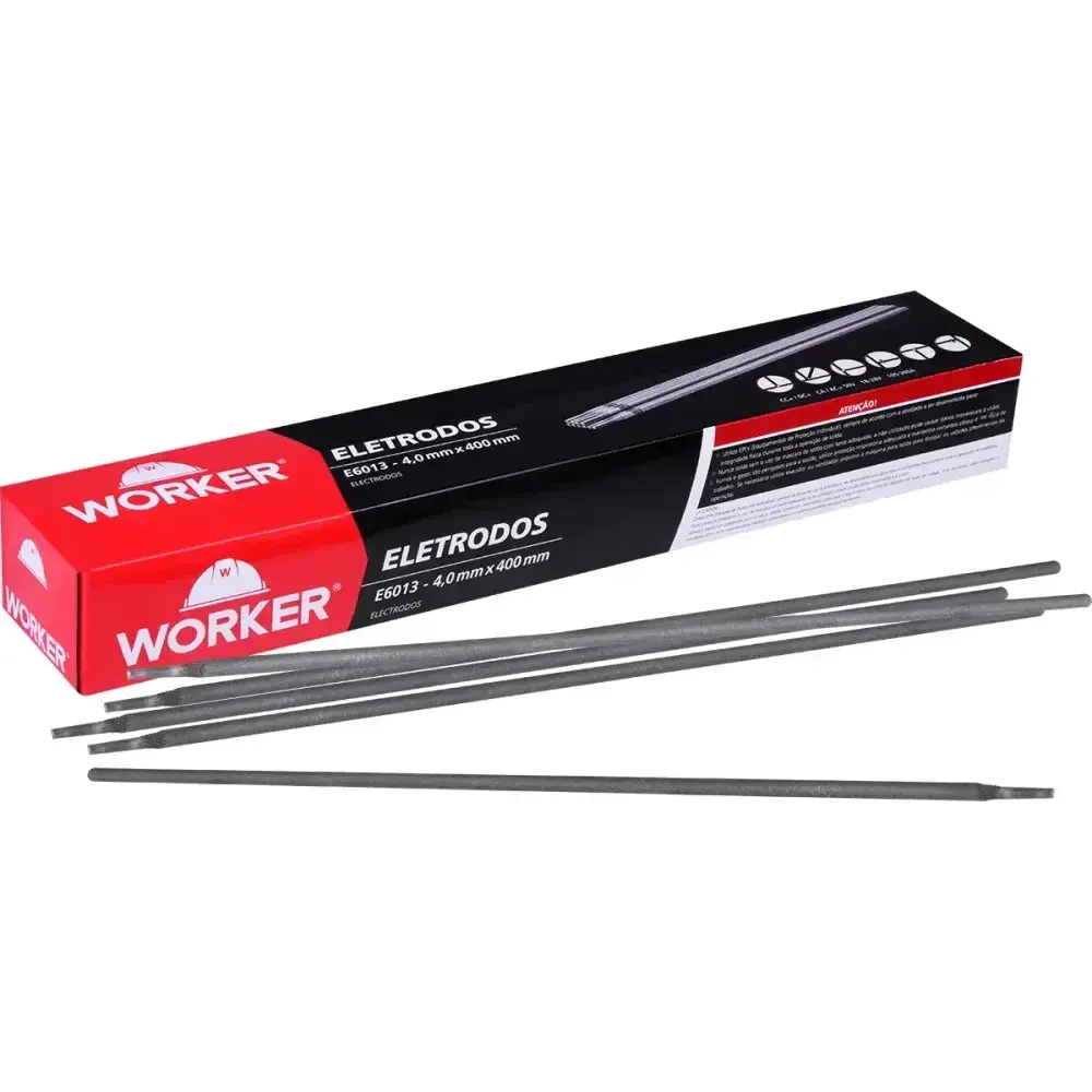 Eletrodo revestido para solda 4,00MM 5KG E6013 Worker — fotografia de referência