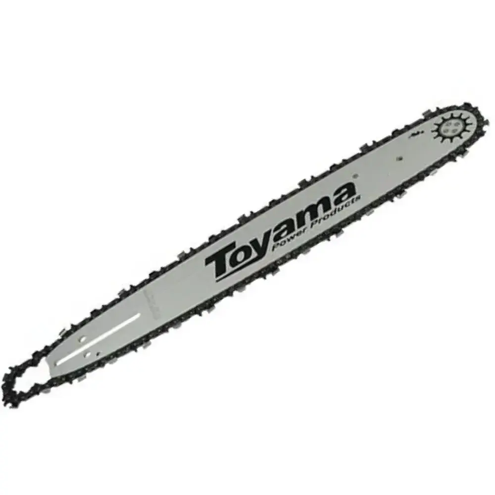 Sabre para motosserra com corrente 14POL ponta rolante 3/8 35CM 52 elos Toyama — fotografia de referência