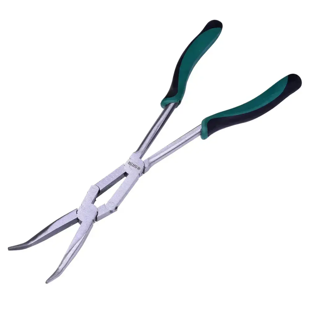 Alicate bico meia cana extra longo curvo 34CM ST70721ST Sata — fotografia 8