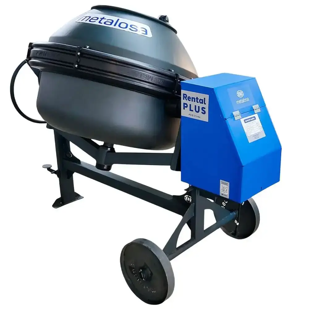 Betoneira 400 litros rental motor weg 2,0 HP mono 220V Metalosa — fotografia 2