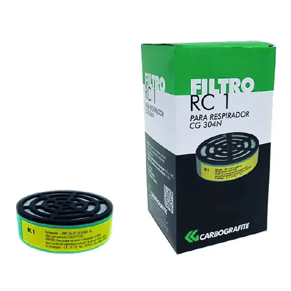 Filtro respirador RC1 para classe P2 Carbografite — fotografia 2