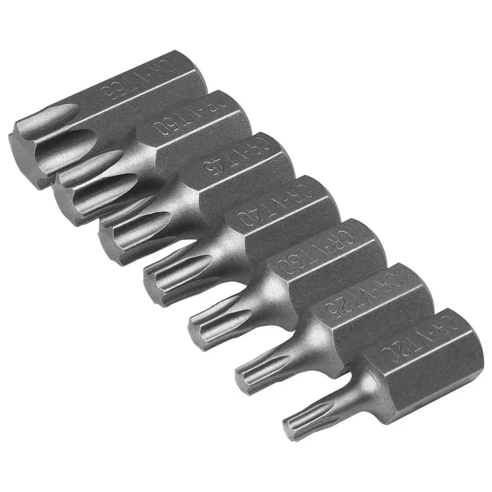 Jogo de bits torx sextavado 10MM T20-T55 com 15 peç Worker — fotografia 3