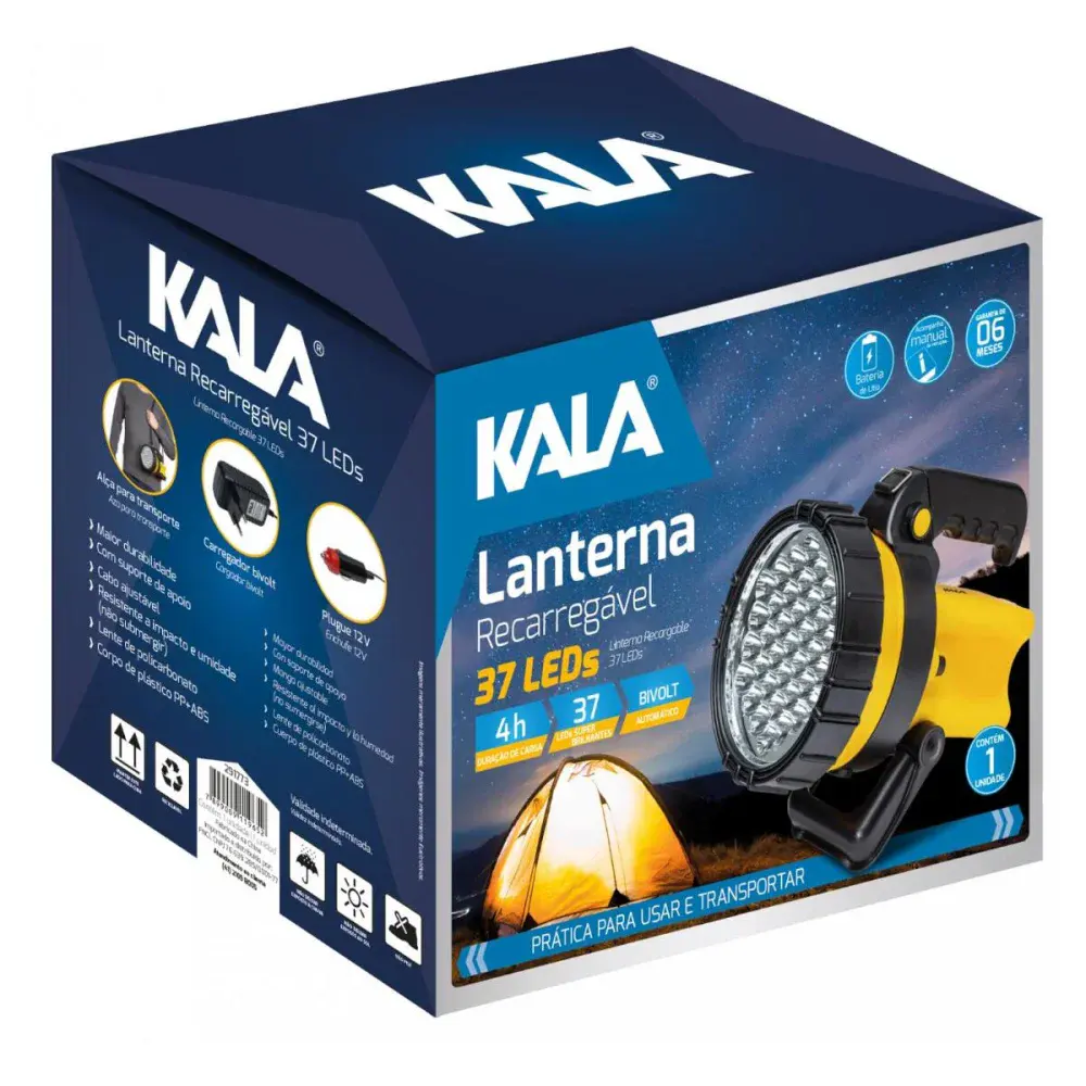 Lanterna recarregável 37 leds Kala — fotografia 5